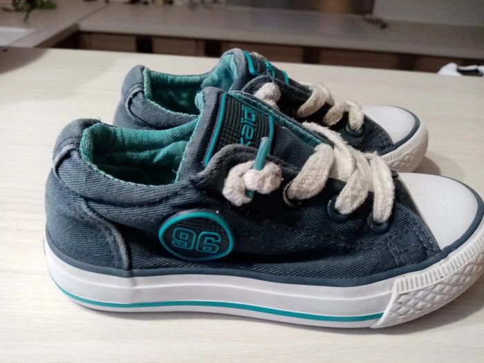 Basket toile bleu 27 - photo numéro 4