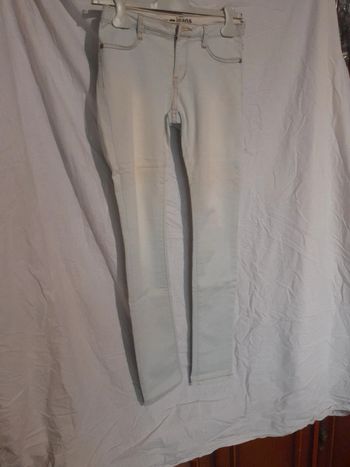 Jeans skinny bleu délavé