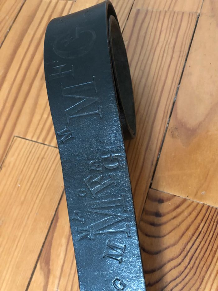 Ceinture cuir noir Marithé et François Girbaud 80 cm - photo numéro 6