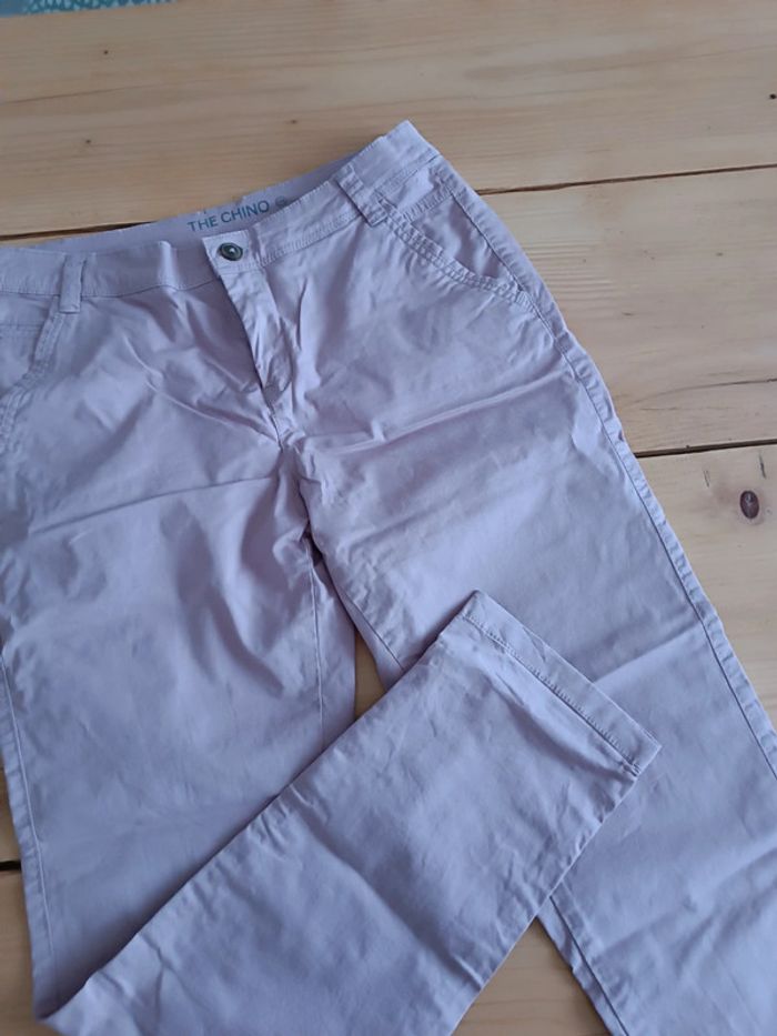 Pantalon Chino rose femme 38 - photo numéro 2