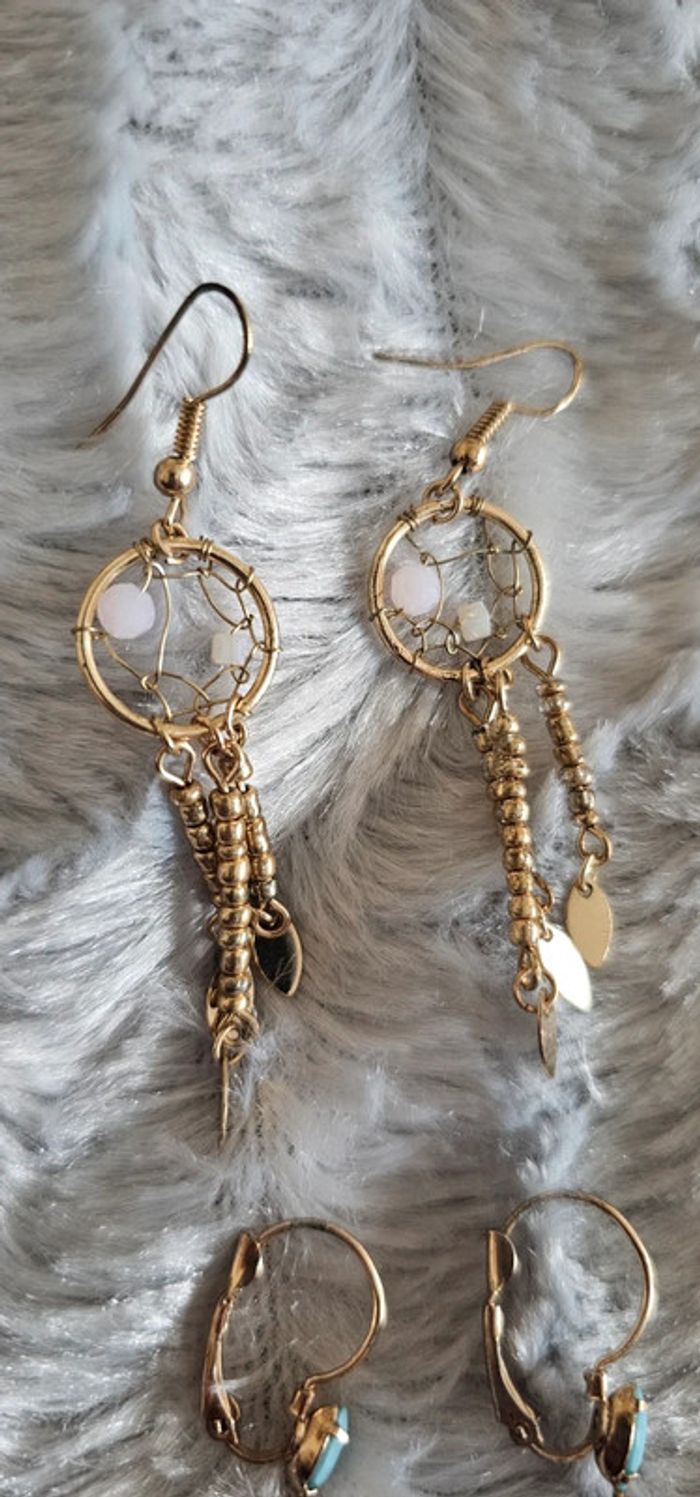 Lot de 7 paires de boucles d'oreilles neuves - photo numéro 4