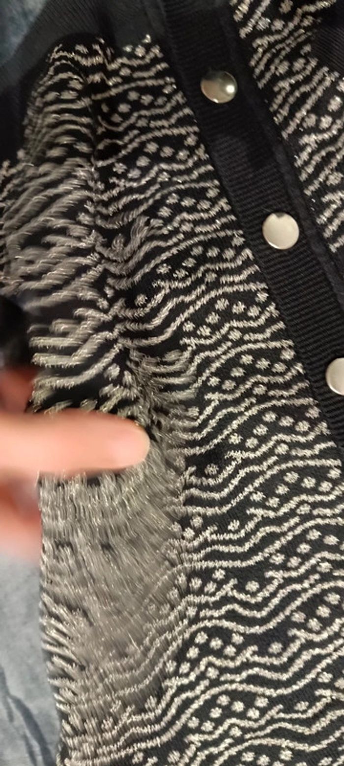 Gilet femme noir gris - photo numéro 4