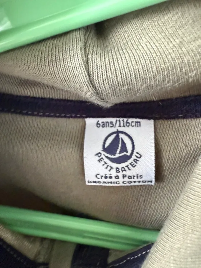 Gilet zippé petit bateau 6 ans - photo numéro 4