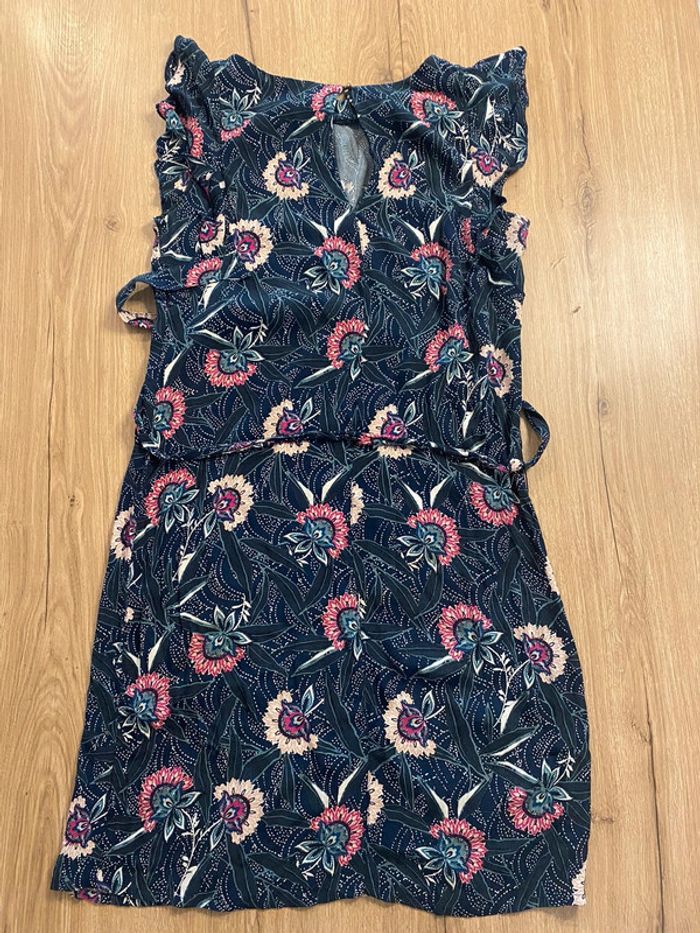 Robe été motif à fleur avec petite ceinture promod taille 36 - photo numéro 2
