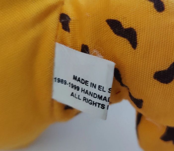 Peluche Grenouille jaune/noir El savador - photo numéro 5