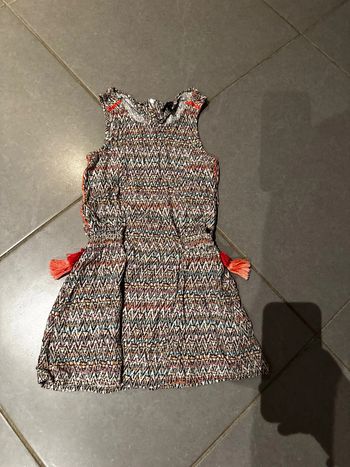 Robe avec fermeture éclair dans le dos sans manches - Ikks - Fruits - 6 ans