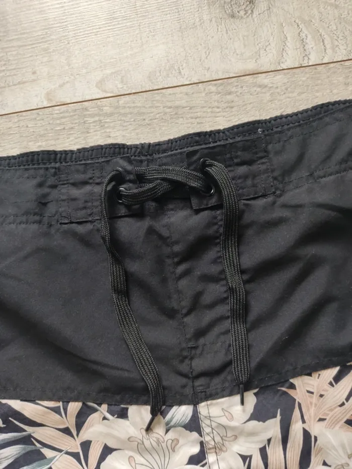 Short de bain noir motif tropical taille M Cedar Wood State - photo numéro 5