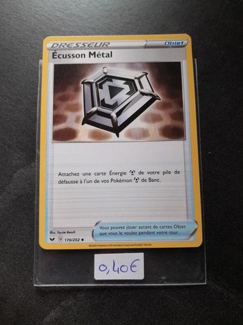 Carte Pokémon Ecusson Métal 170/202