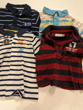 Polo manches longues lot