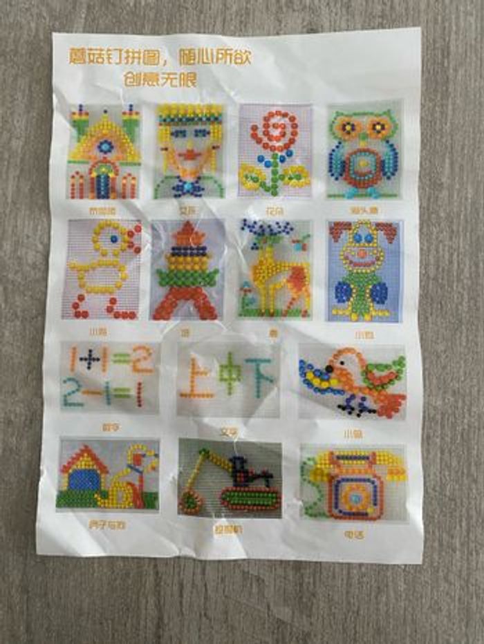 Jeu  de reproduction avec des pions de couleur - photo numéro 4