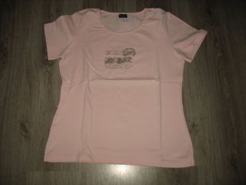 TEE SHIRT MC ROSE CLAIR "TERRE DE MARINS" - TAILLE 3 - n°06