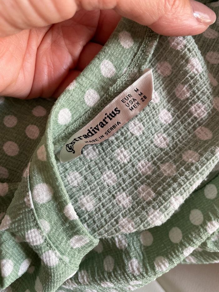 Robe à pois menthe - photo numéro 3