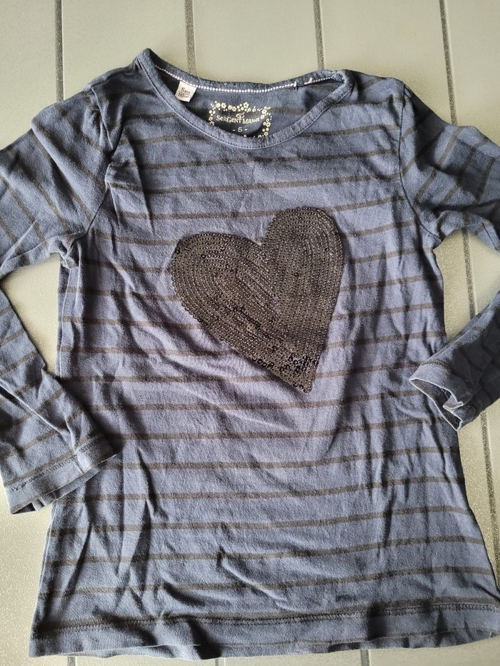 t shirt manches longues sergent major taille 5 ans