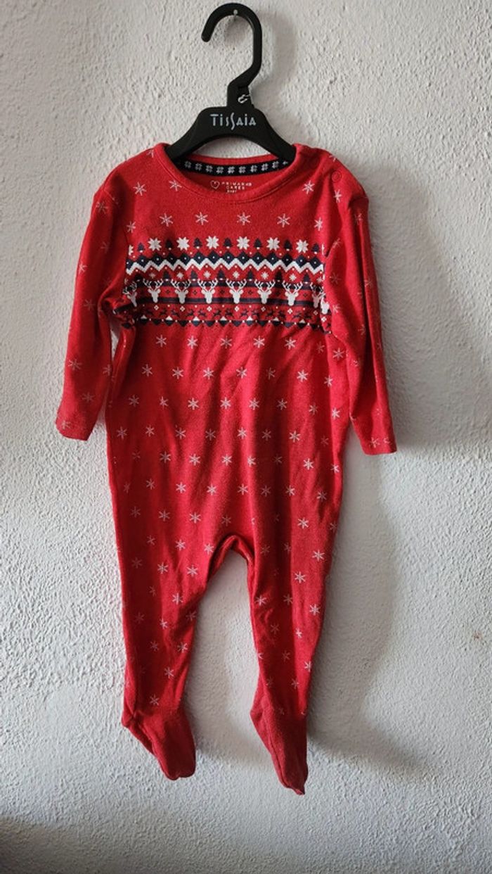 Pyjama de Noël taille 6-9 mois 74cm