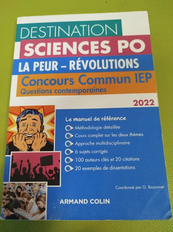 Destination sciences pour la peur révolution