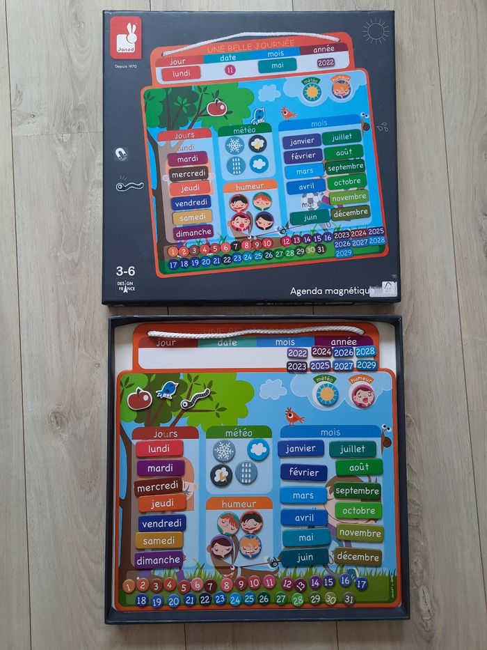 Agenda magnétique Janod. 3-6 ans
