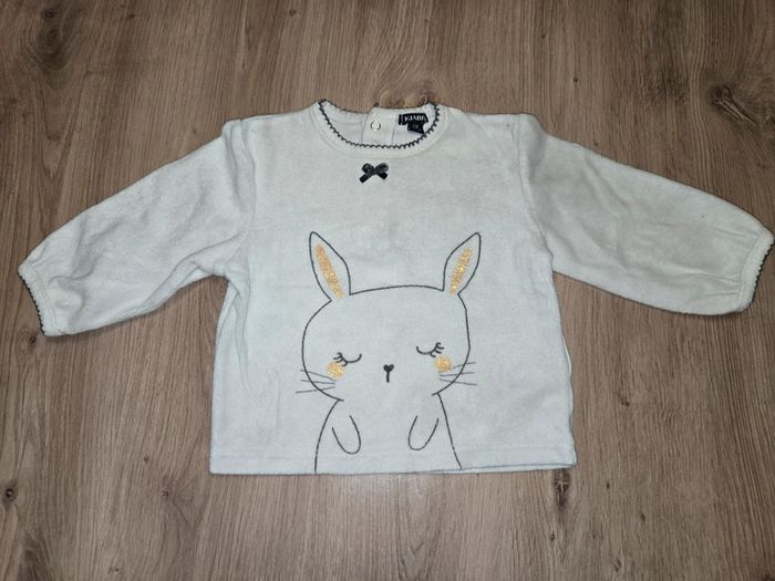 Lot de 2 haut de pyjamas fille 12 mois - photo numéro 2