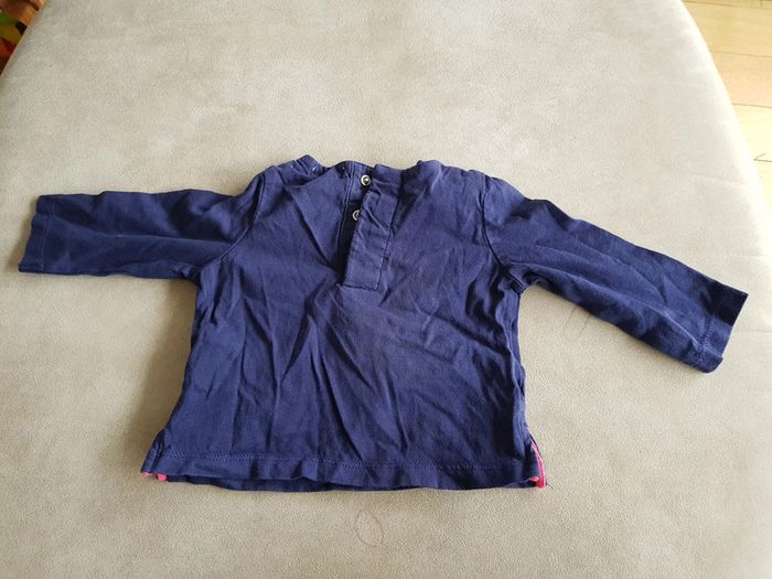 t-shirt m. longues dpam 3 mois tbe - photo numéro 3