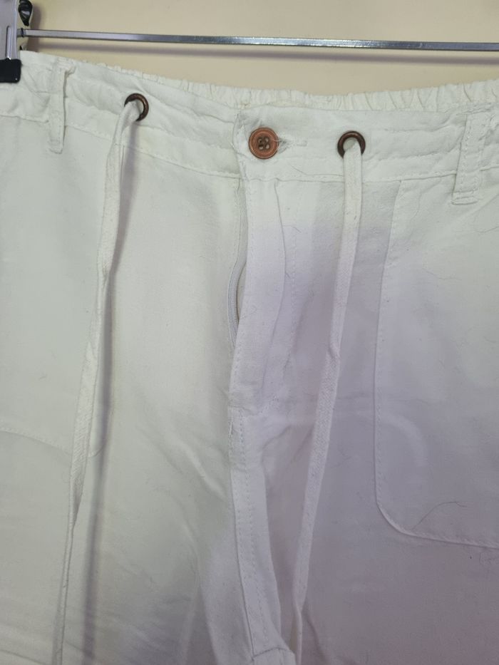 Pantalon blanc lin - photo numéro 4