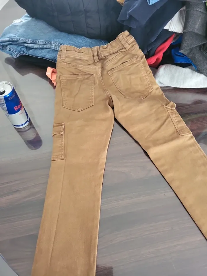 Pantalon beige jean 8 ans kiabi - photo numéro 5