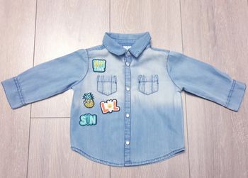 Chemise bleu  Garçon 6 mois. Marque  Tex