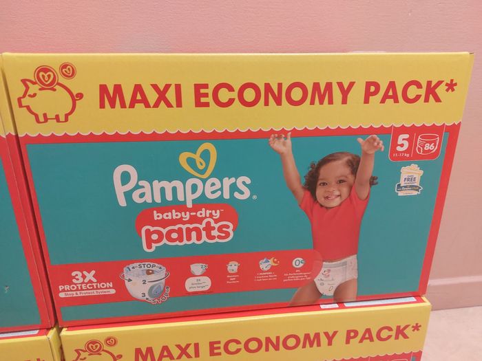 4 Maxi packs de 86 couches pampers baby dry pants taille 5 - photo numéro 2
