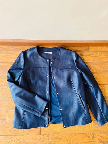 Sublime veste perfecto neuve armand thierry bleu marine taille 42