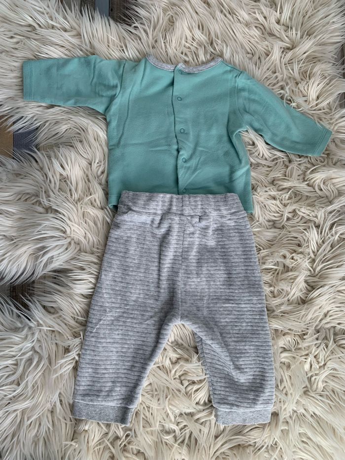 Pyjama turquoise et gris - photo numéro 5