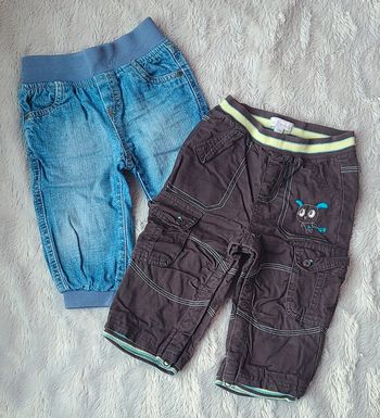 Lot de 2 pantalons jeans 12m 74cm