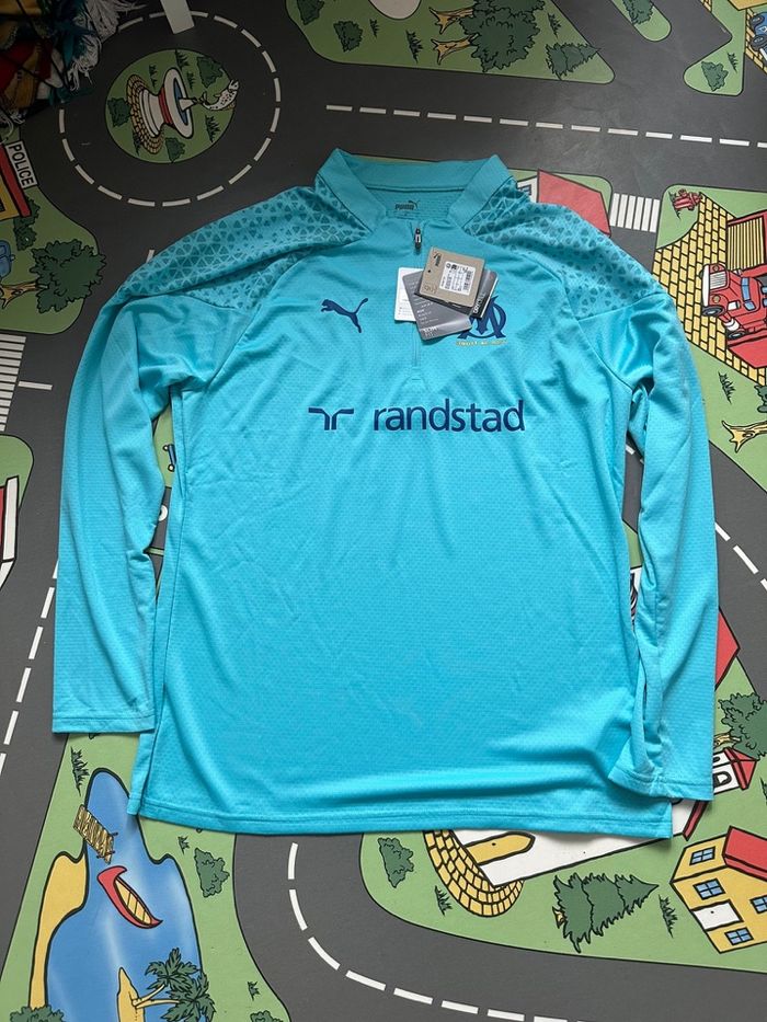 Haut zipp entrainement OM Puma Neuf