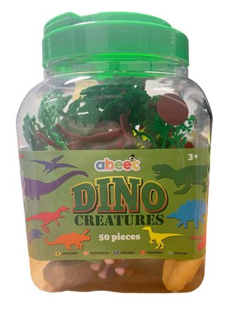 Baril de figurines Dinosaures 50 pièces Abeec neuf