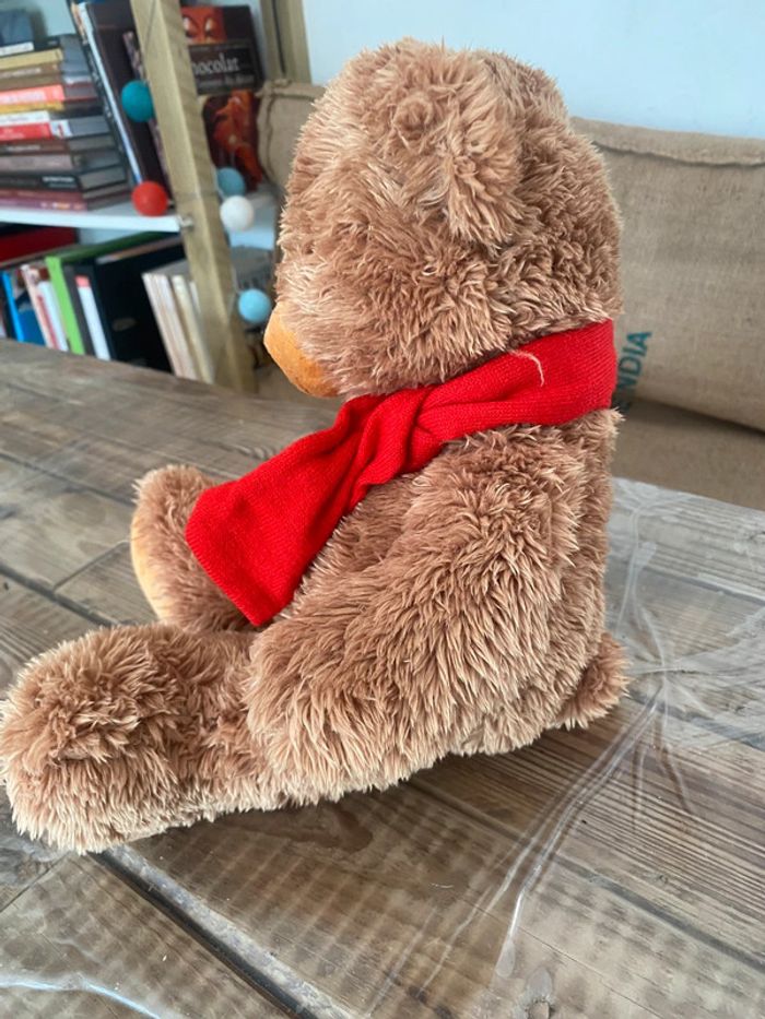 peluche ours marron la grande récré 27 cm - photo numéro 4