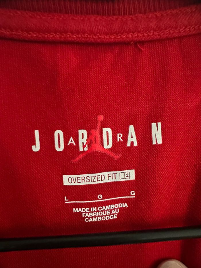Jordan robe tee shirt rouge - photo numéro 2