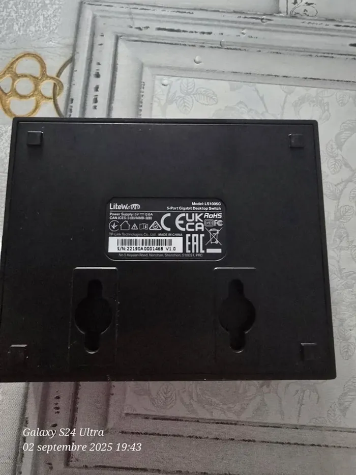 Commutateur de bureau Rj45 TP-link LS1005G 5 ports - photo numéro 4