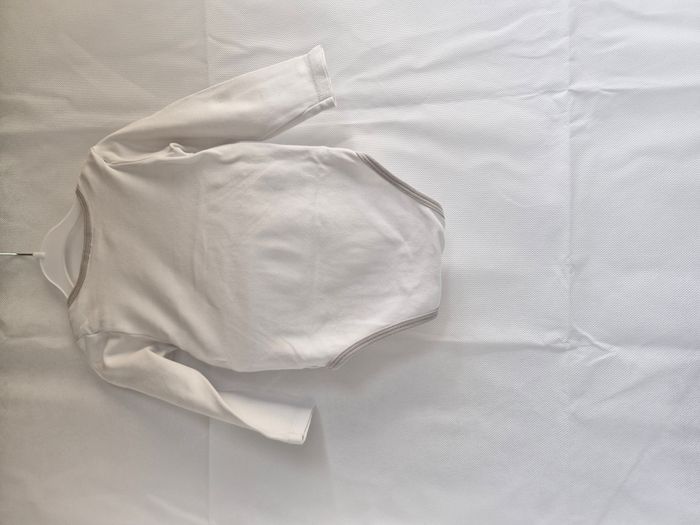 Ensemble mixte body à manches longues bonnet 24 mois - 86 cm Pommette Blanc gris - photo numéro 9