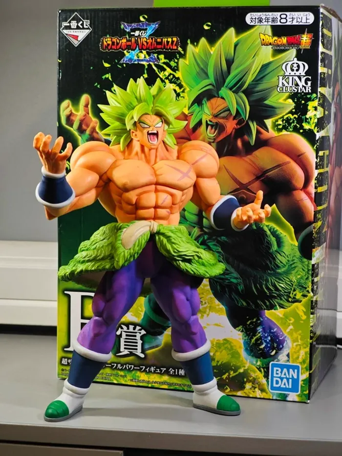 Figurine Dragon Ball Super : Broly SSJ 33cm Bandai King Clustar Ichibankuji avec boite
