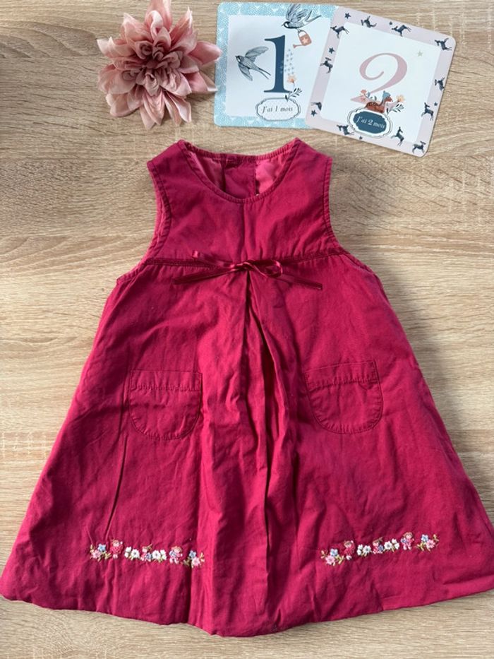 Robe fushia Jacadi 12 mois TBE