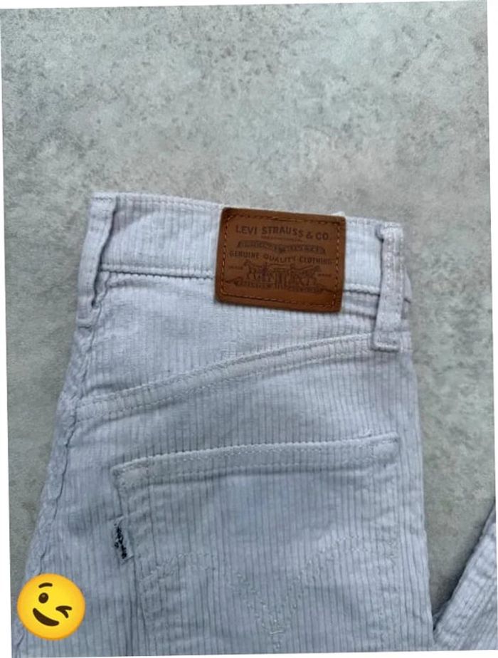 Jeans Levi's W25 FR34 L27 coupe droite blanc Femme women pan585b - photo numéro 2