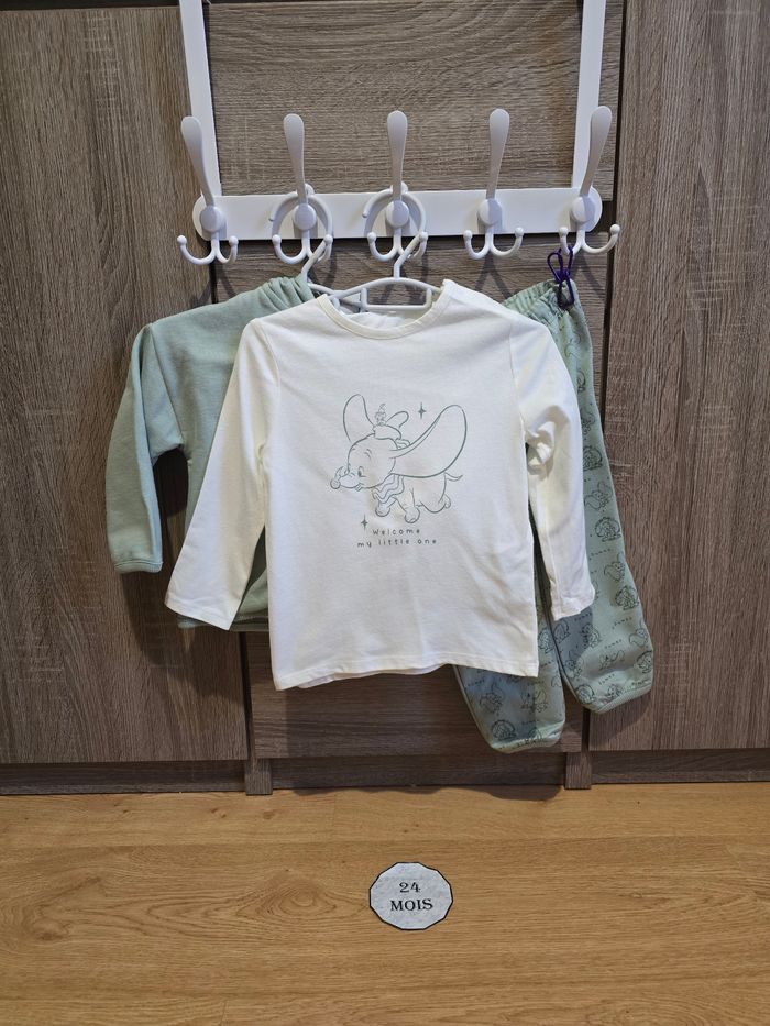 Vêtement Bébé Mixte - Ensemble Dumbo - Disney - 24 mois