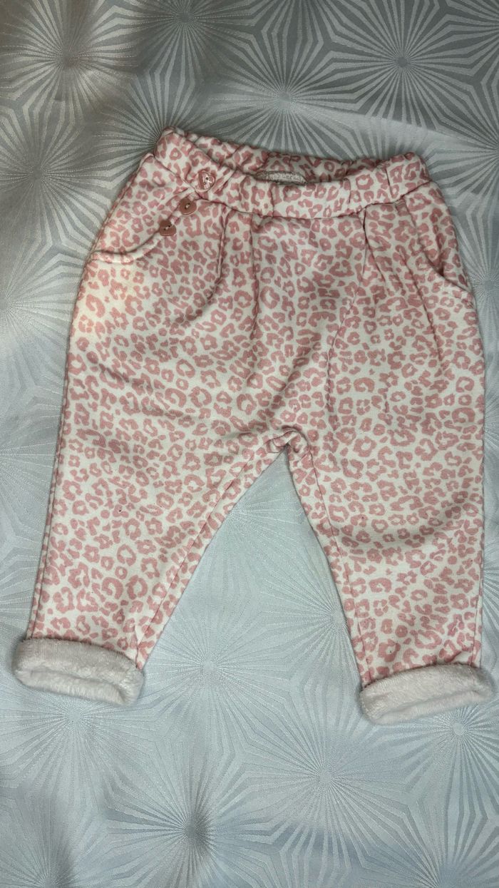 Pantalon chaud fille 6/9 mois - 74 cm - photo numéro 2