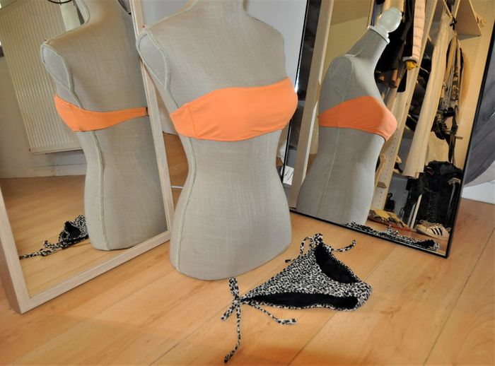 Pimkie bikini orange et léopard t.XS - photo numéro 3