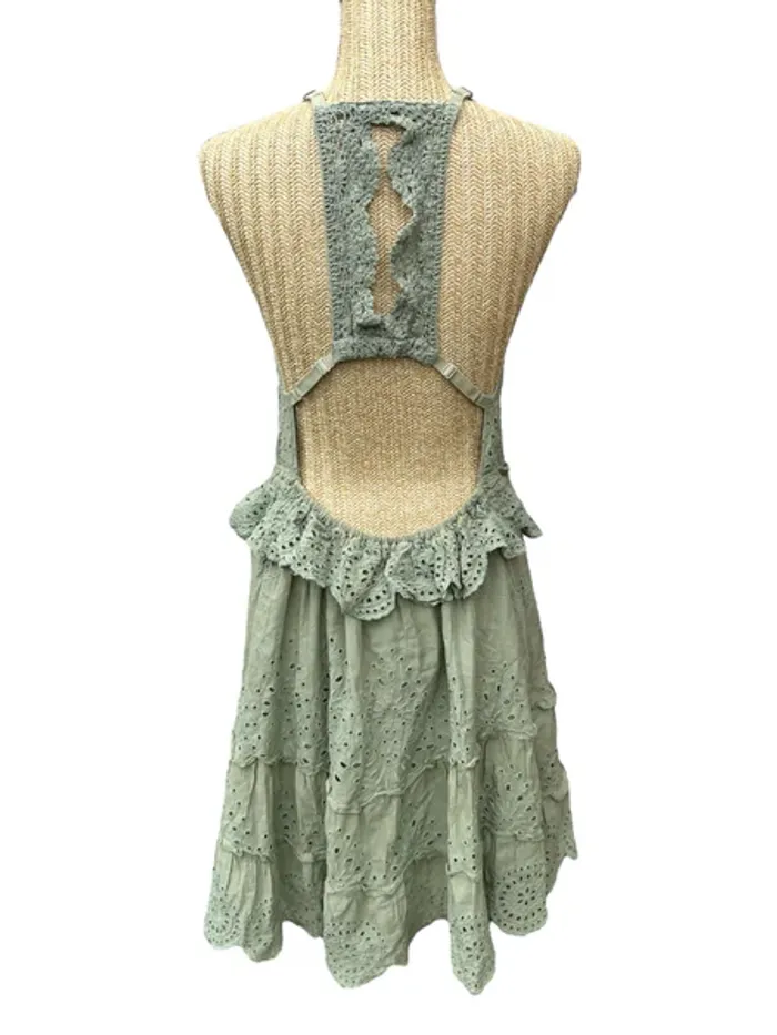 Robe Chloé Laetitia femme vert kaki Taille M Neuf - photo numéro 2