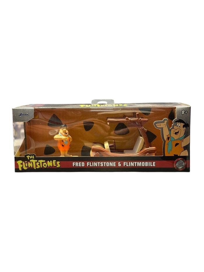 Véhicule miniature The Flinstones Fred Flinstone et Flintmobile 1:32 Jada Toys neuf