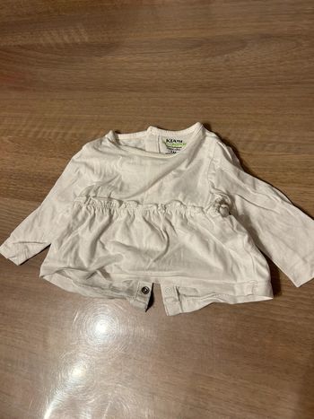 Tee shirt blanc manche longue