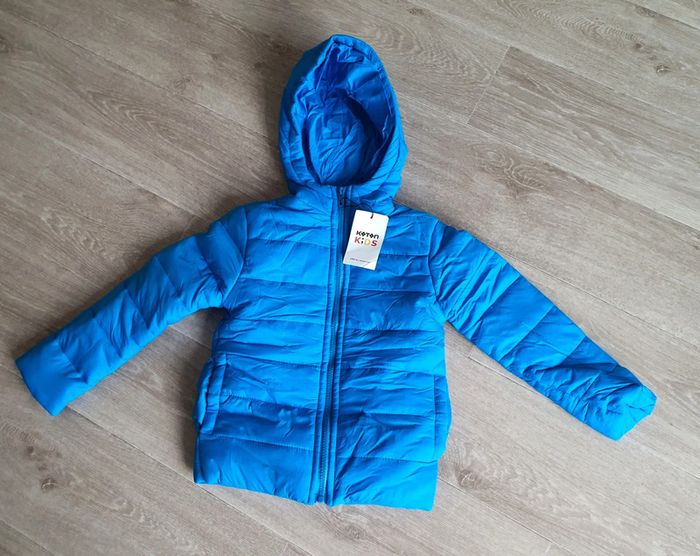 Doudoune bleue interieur doublé polaire taille 3 ans neuve