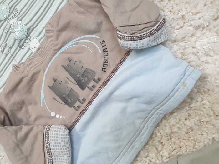 Lot vêtements bébé garçon 1 mois Kitchoun petit Kimbaloo - photo numéro 6