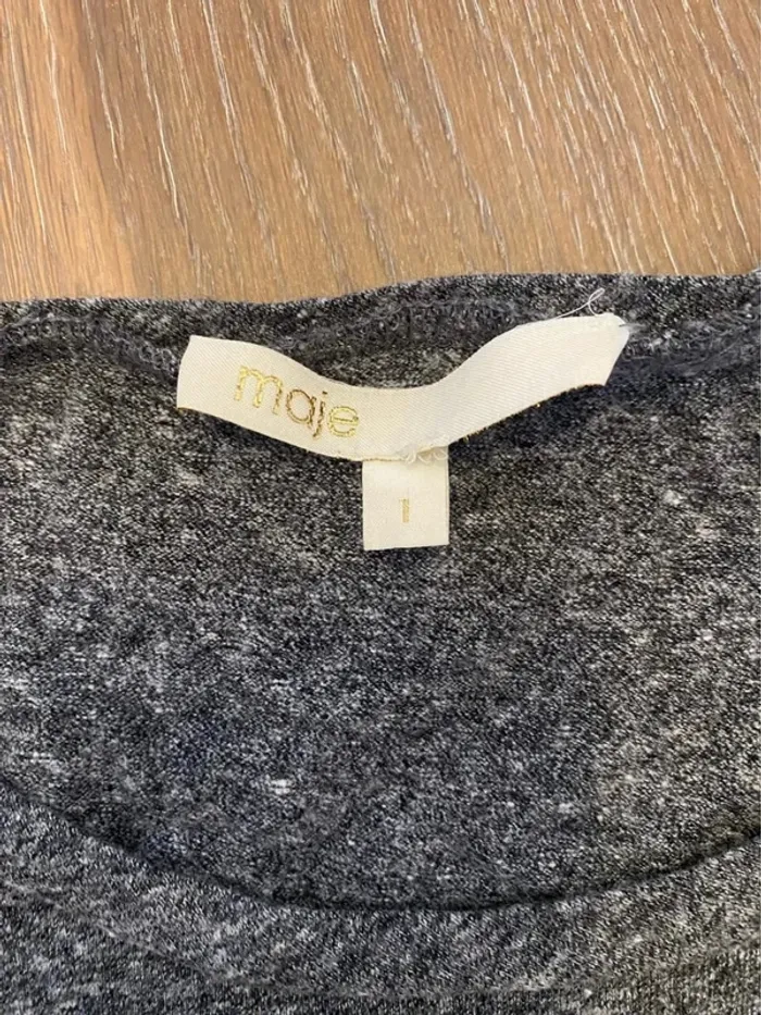 Robe grise avec pierres Maje taille 1 - photo numéro 4