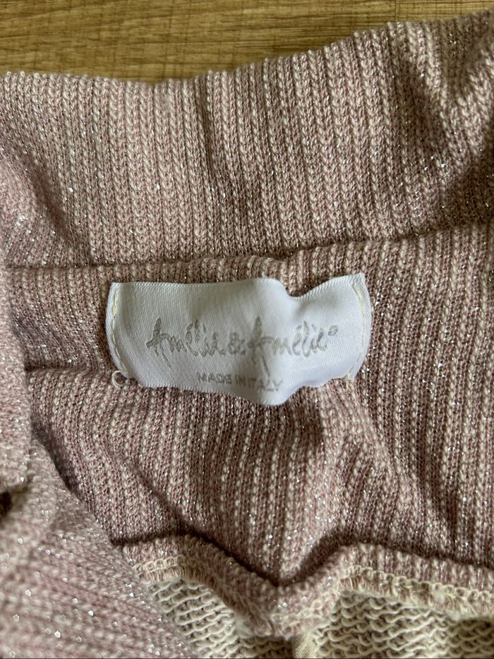 Veste rose claire pailletée Amelie&Amelie taille L TBE (taille petit) - photo numéro 9