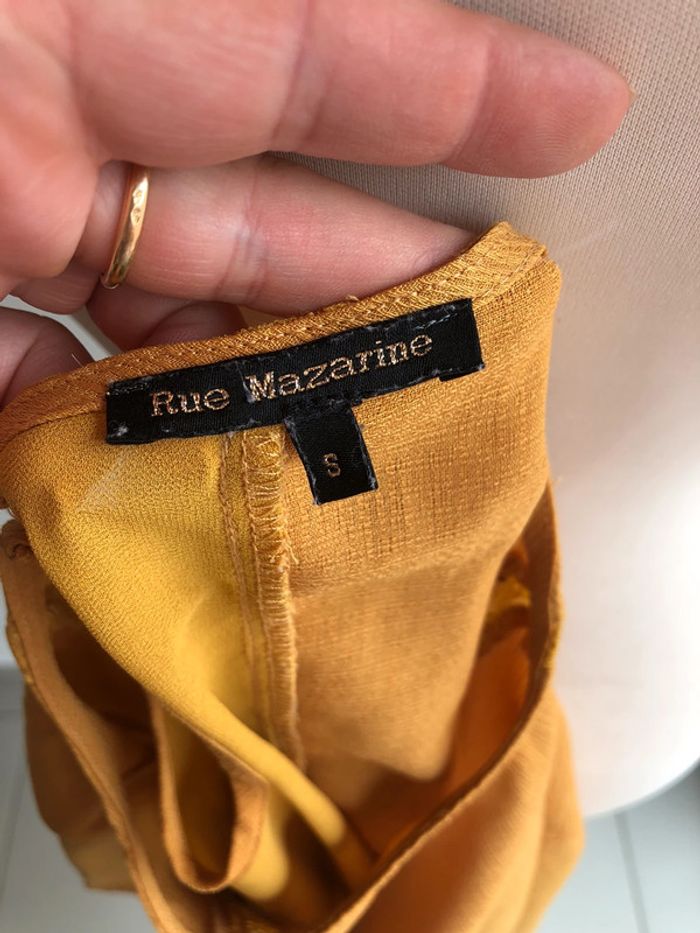 Blouse moutarde rue mazarine S - photo numéro 5