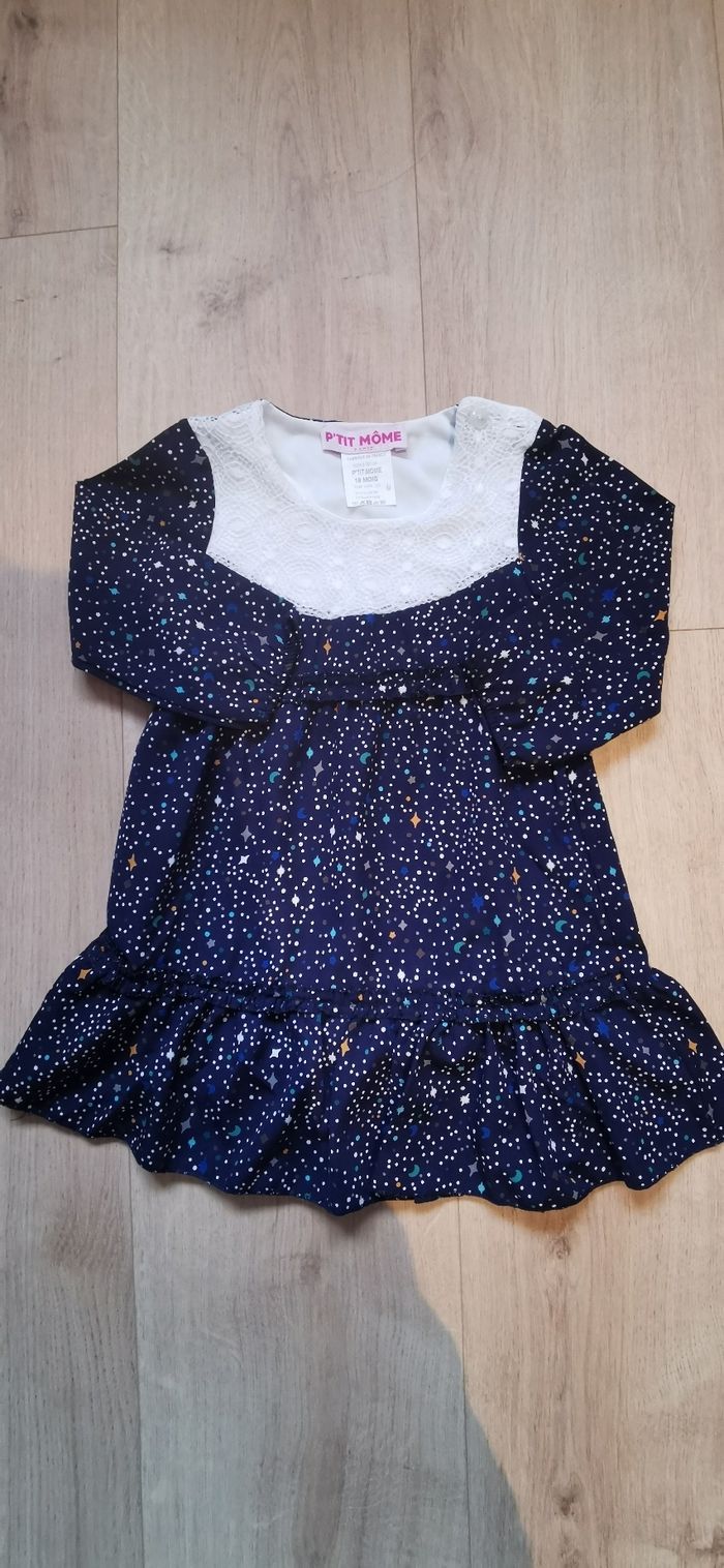 Jolie robe à manches longues 18 mois